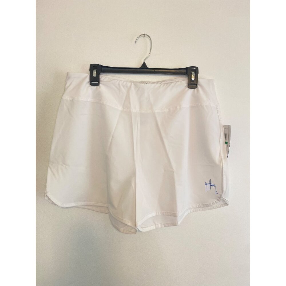 NWT Guy Harvey Women's Performance Bright White Shorts Size L 4-Way Stretch